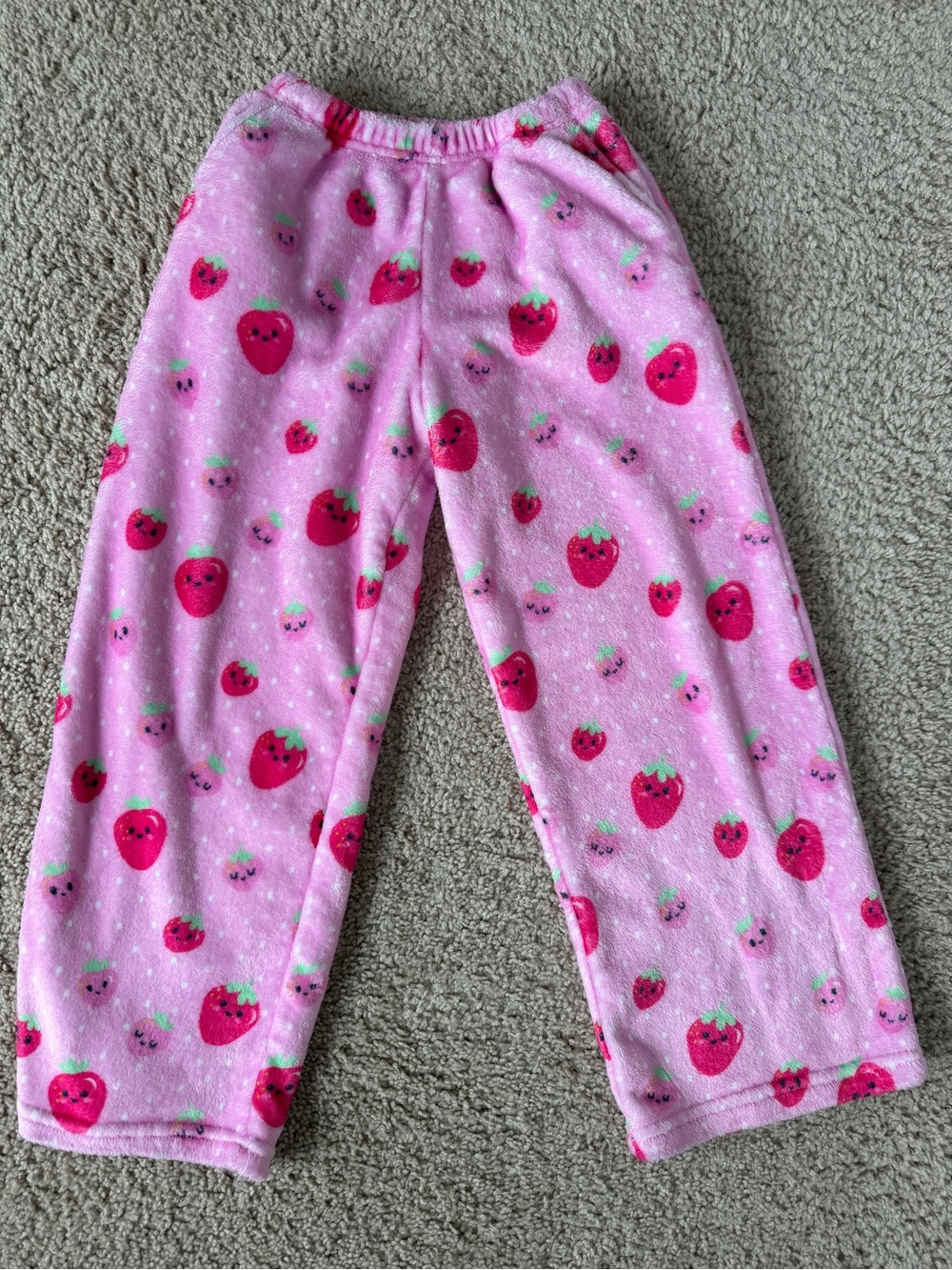 iScream Kids Pink Strawberry Fleece Pajama Pants